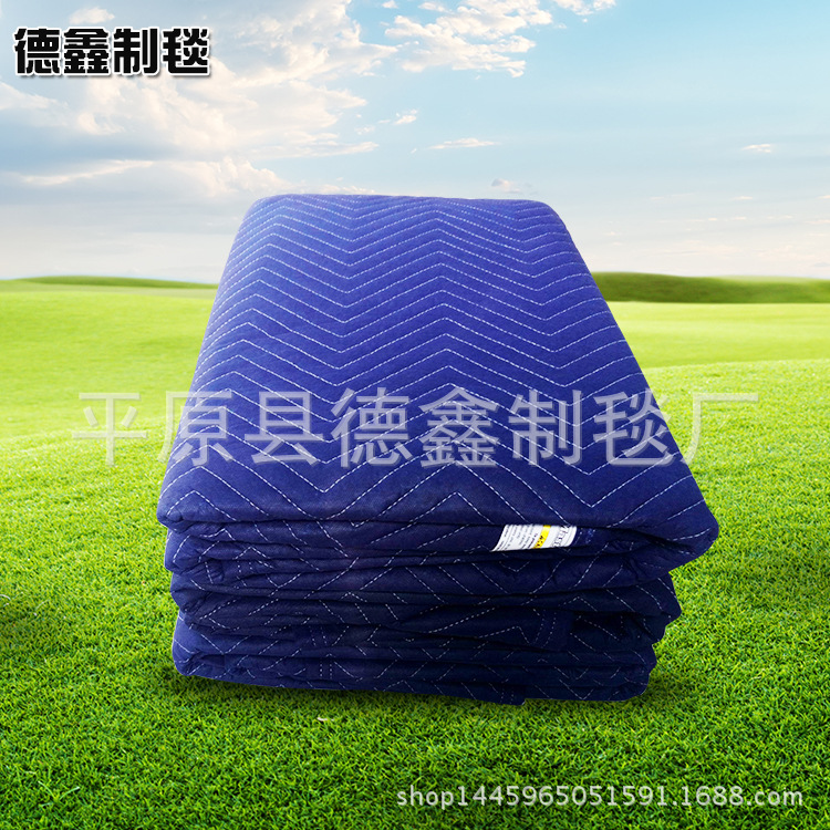 厂家销售 包装搬家毯 Moving blanket 绗缝毯 保暖防寒 可出口示例图5