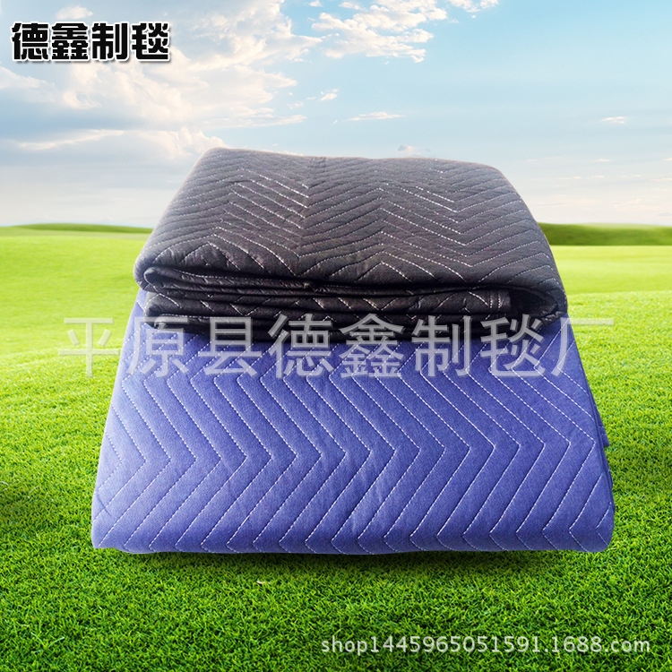 厂家销售 包装搬家毯 Moving blanket 绗缝毯 保暖防寒 可出口示例图2