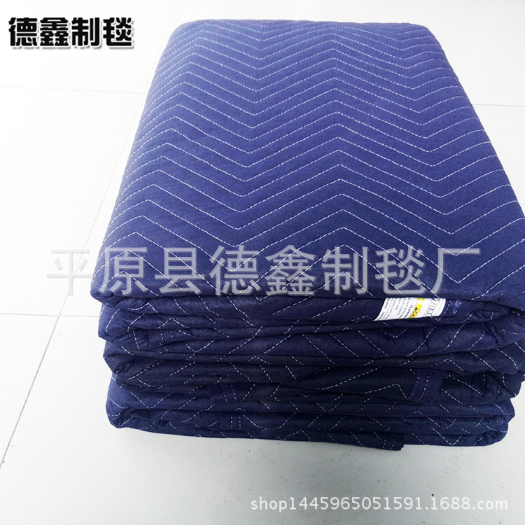 厂家销售 包装搬家毯 Moving blanket 绗缝毯 保暖防寒 可出口示例图7