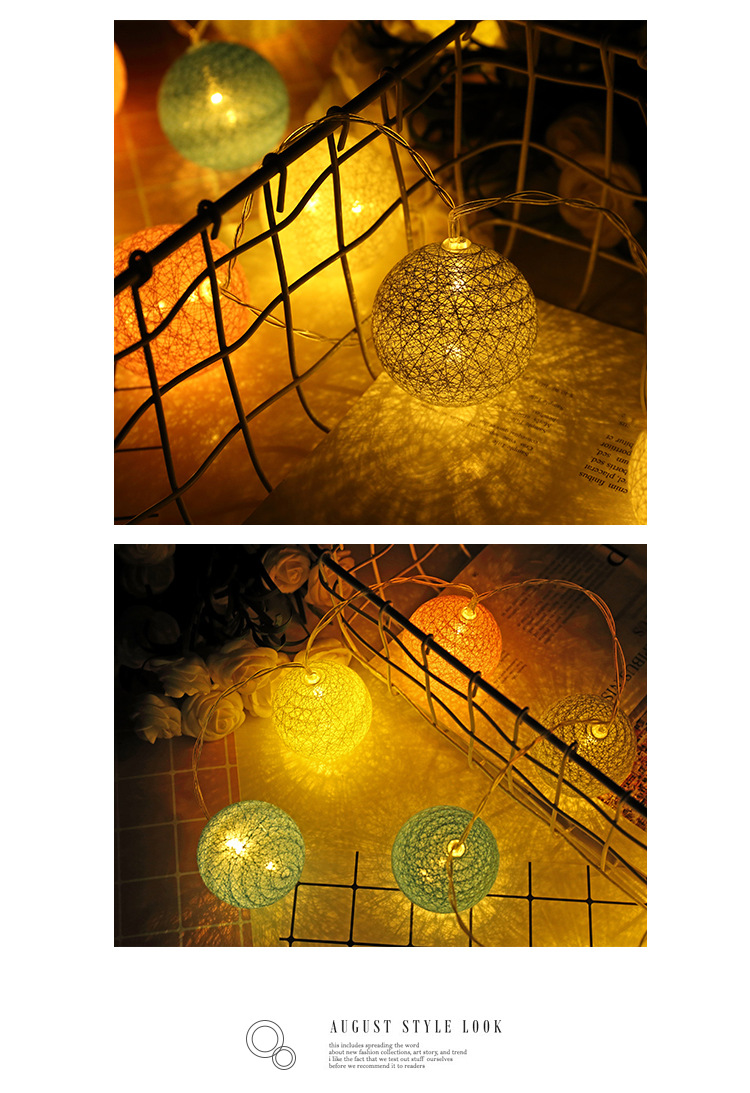 线球灯 室内装饰灯串led灯 婚庆LED装饰灯串 婚庆创意灯串批发示例图7