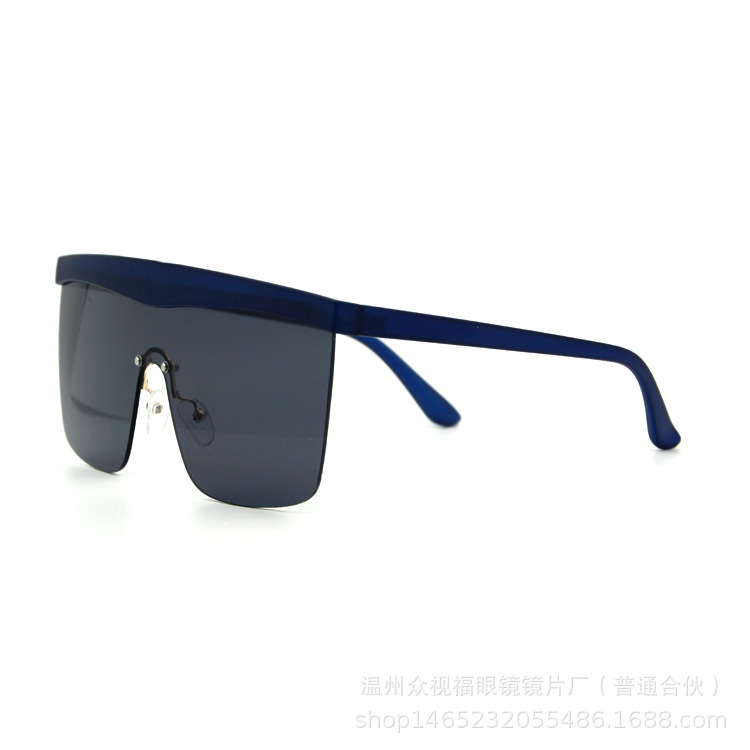温州眼镜厂家 男士大框太阳镜 户外运动连体骑行风镜 可来样定制示例图2