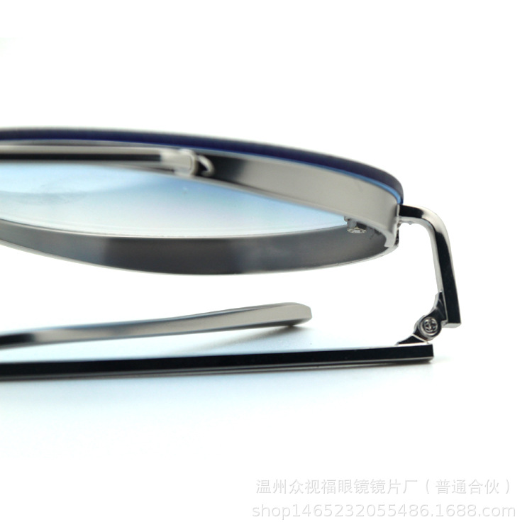 温州高端眼镜厂家 潮款金属圆框太阳镜批发 可来样定制墨镜示例图6