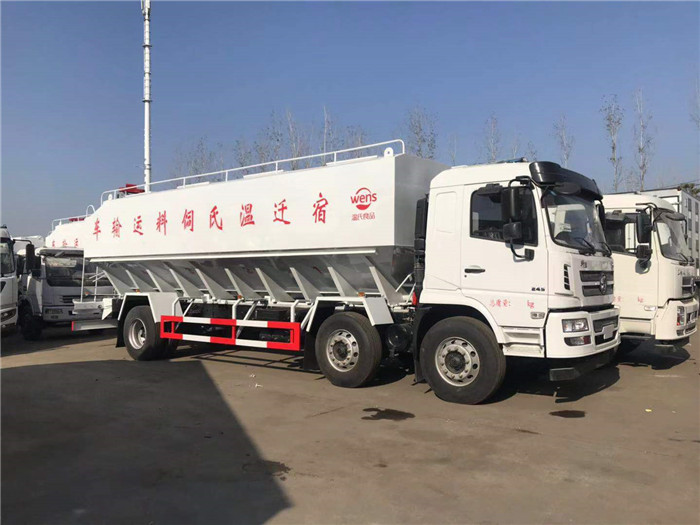 北京电动饲料罐车 东风天龙15吨散装饲料车