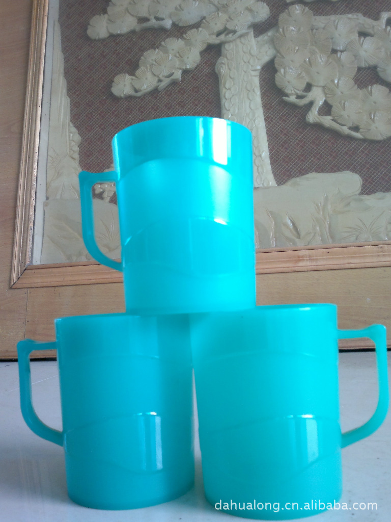 PS透明塑料杯PS动感磨砂塑料马克杯ABS塑料杯定制加工现货批发示例图5