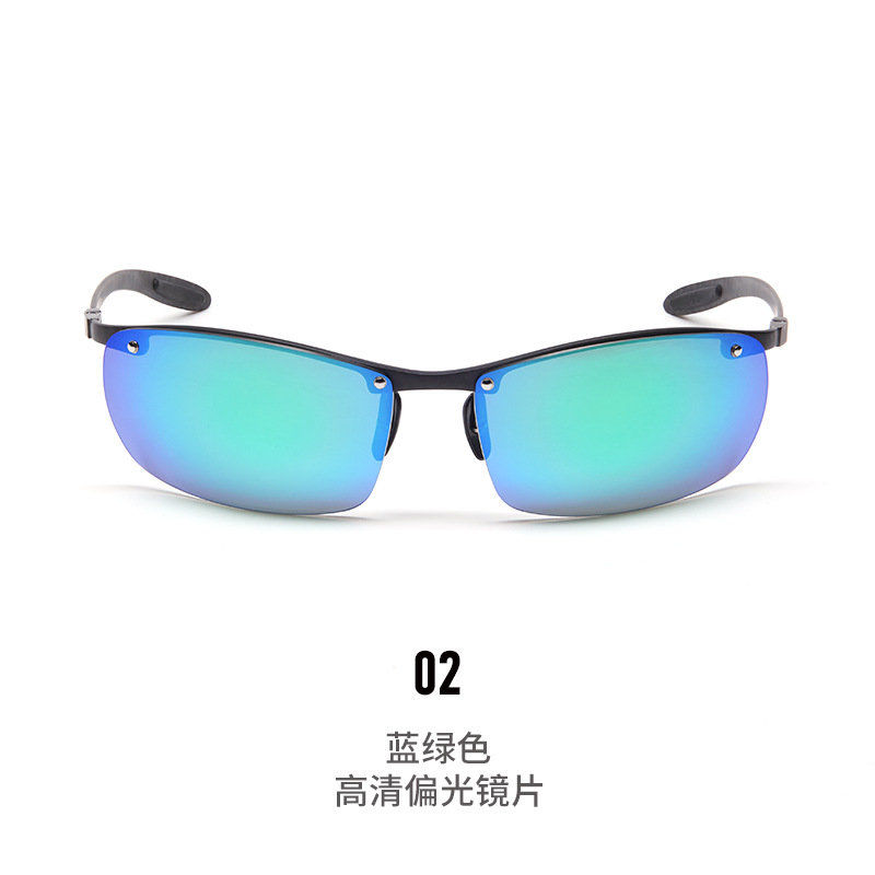 碳纤维偏光变色太阳眼镜，时尚休闲运动眼镜，钓鱼眼镜，驾驶眼镜示例图3
