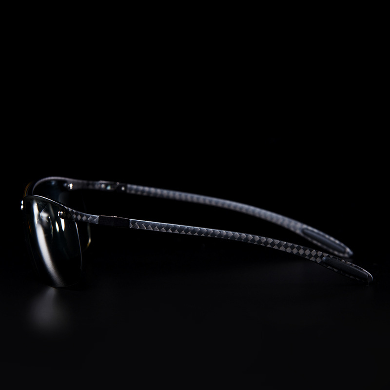 碳纤维偏光变色太阳眼镜，时尚休闲运动眼镜，钓鱼眼镜，驾驶眼镜示例图12
