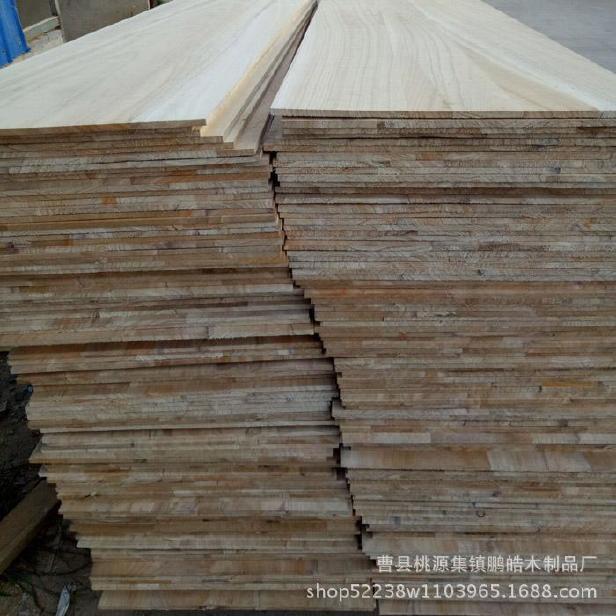 厂家供应桐木拼板 桐木直拼板 多规格实木板材 家具家装材料示例图4