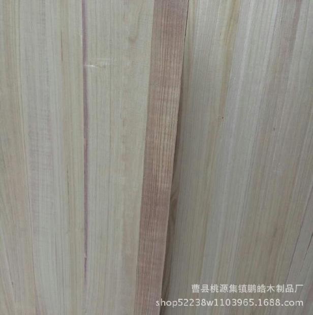 厂家供应桐木拼板 桐木直拼板 多规格实木板材 家具家装材料示例图6