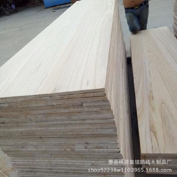 厂家直销桐木直拼板 家具板门心板桐木拼板 木板材多规格示例图9
