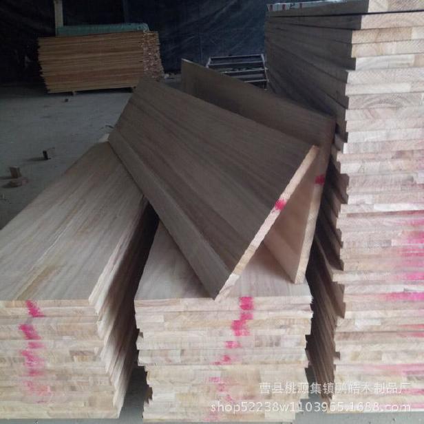 厂家直销家具用桐木拼板 定制各种规格桐木板材 桐木直拼板示例图6