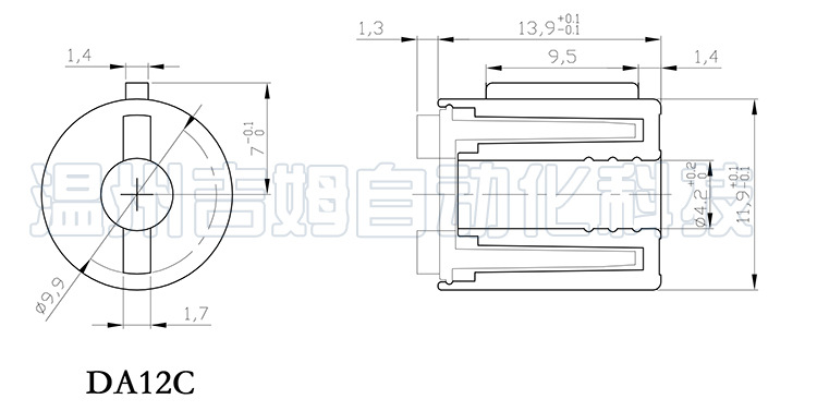 展示柜阻尼器 隐形插座阻尼器 眼镜盒阻尼器 汽车音响旋钮阻尼器示例图4