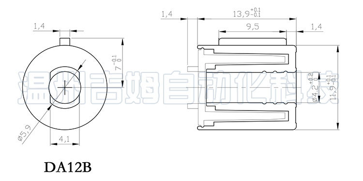 展示柜阻尼器 隐形插座阻尼器 眼镜盒阻尼器 汽车音响旋钮阻尼器示例图3