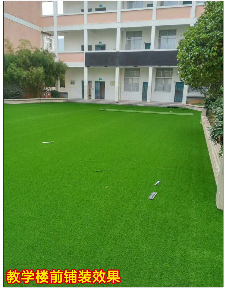 仿真草坪地毯 幼儿园足球场户外运动装饰绿化 人工塑料围挡假草皮示例图17