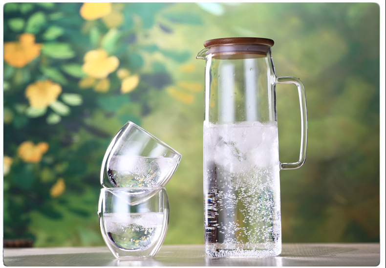 玻璃凉水壶透明耐热玻璃冷水壶 防爆耐高温白开水壶 冰水壶示例图15