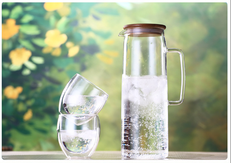 玻璃凉水壶透明耐热玻璃冷水壶 防爆耐高温白开水壶 冰水壶示例图2