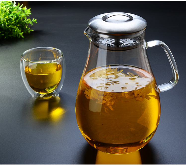 热销玻璃茶具 玻璃茶壶 凉水壶 泡茶壶 花茶壶示例图19