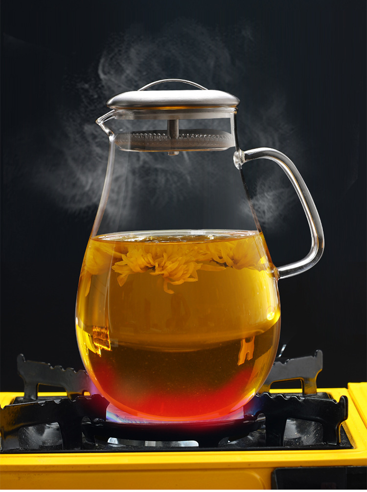 热销玻璃茶具 玻璃茶壶 凉水壶 泡茶壶 花茶壶示例图17