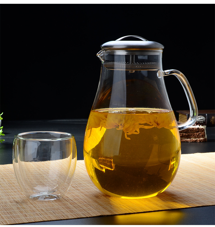 热销玻璃茶具 玻璃茶壶 凉水壶 泡茶壶 花茶壶示例图20