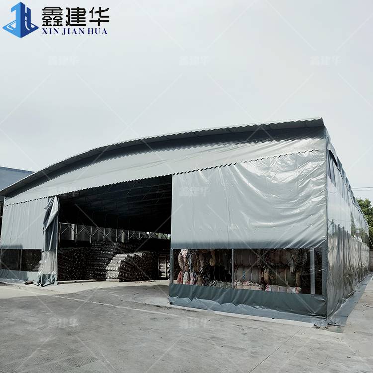 河南郑州巩义 户外临时推拉棚 电动室外雨棚 大跨度可做