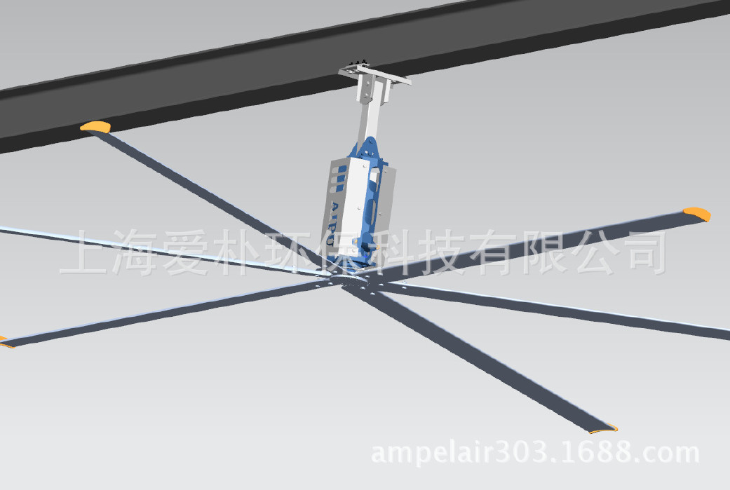 7米大型工业吊扇，2米屋顶吊扇，2.8米室内吊扇，3米工业大吊扇示例图2