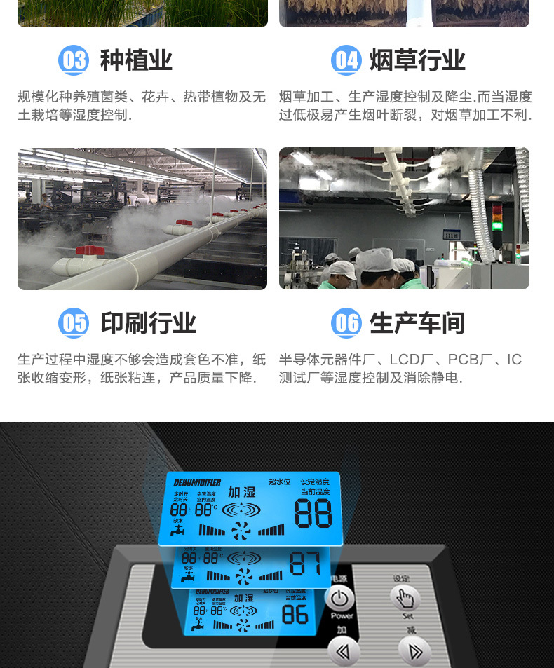 松岛ZS-20Z工业加湿器/车间超声波加湿/印刷/火锅店/喷雾/增湿器示例图4