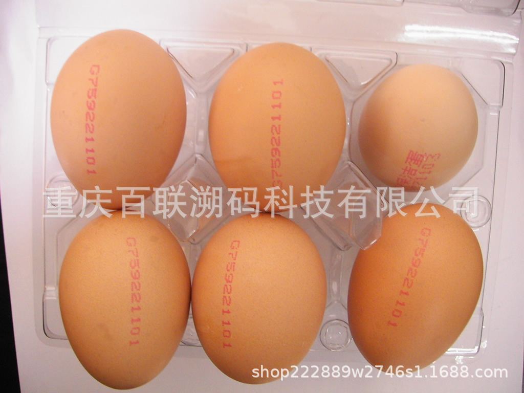 重庆鸡蛋喷码机整托喷码小字符喷码机 logo日期喷码机批号喷码机示例图6