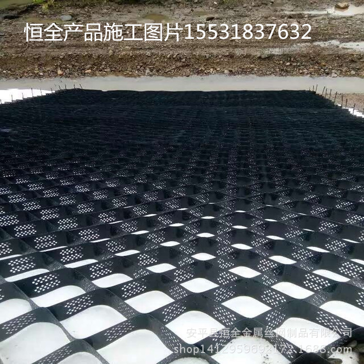 上海高速公路绿化边坡蜂巢土工格室 河道鱼塘植草防滑坡蜂窝格室示例图20