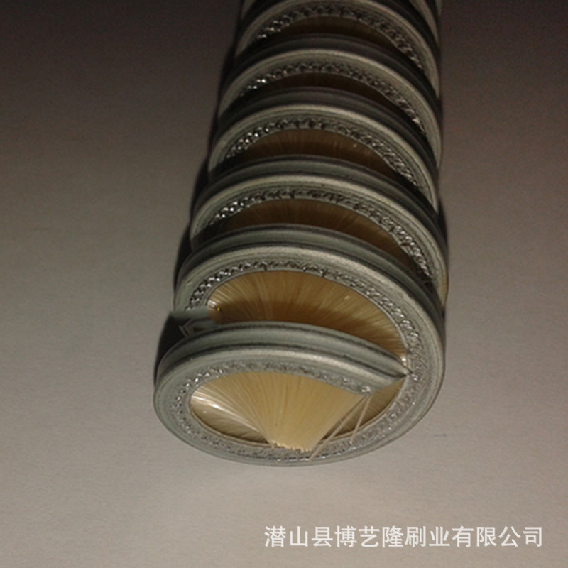 厂家直销尼龙丝弹簧刷 抛光刷辊 螺旋弹簧毛刷 外绕式弹簧刷示例图9