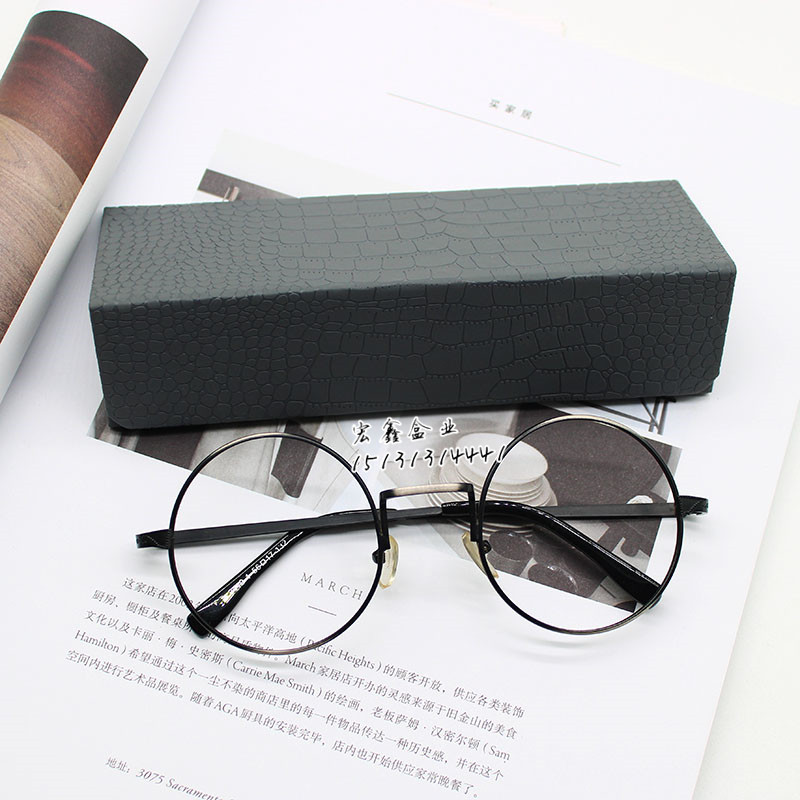 厂家直销折叠眼镜盒老花镜盒近视镜盒彩色太阳镜盒批发可定制LOGO示例图47