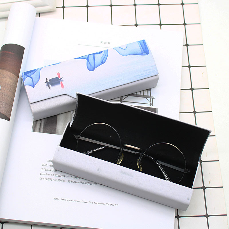 厂家直销手工眼镜盒光学镜盒老花镜盒近视镜盒卡通镜盒可定制LOGO示例图55