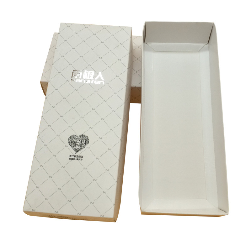 纸盒定制 袜子包装盒 船袜包装物流包装盒 长方形袜子包装折叠盒示例图5