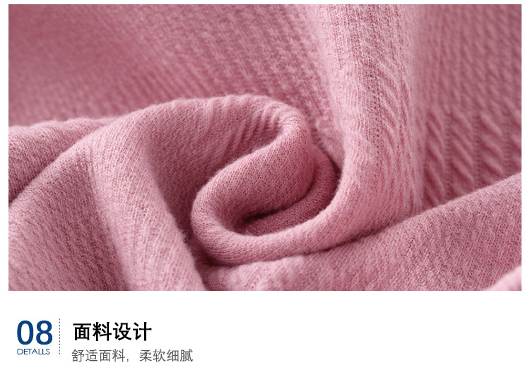 2018冬款韩版女童加厚宽松纯色卫衣 洋气可爱连帽女宝宝两件套装示例图16