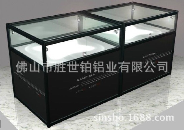 厂家专业订制玻璃折叠柜 便携式折叠柜 珠宝展示柜 铝合金折叠柜示例图2