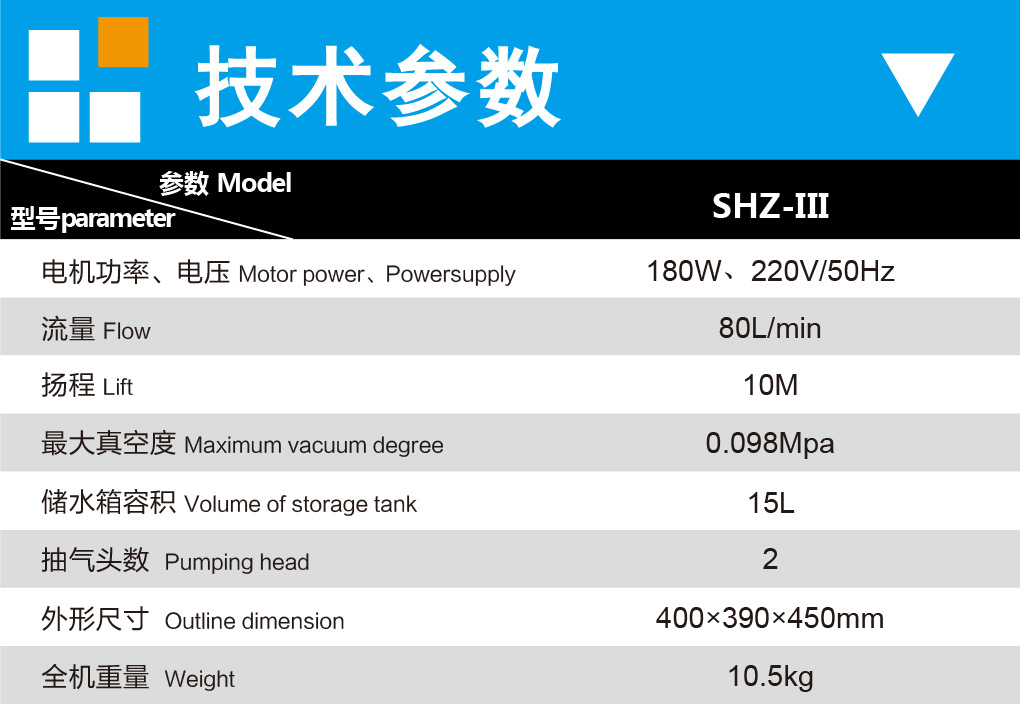 上海知信循环水真空泵SHZ－III水循环真空泵循环水式真空泵示例图13