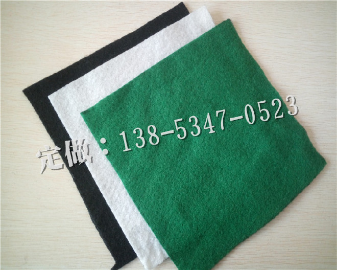 350克绿色土工布 土工布无纺布绿色 园林绿化养护针刺涤纶土工布示例图4