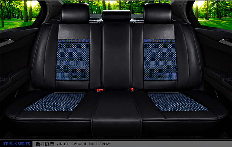 厂家直销夏季新款皮冰丝坐垫五座通用起亚k3悦动捷达缤智专用座套示例图17