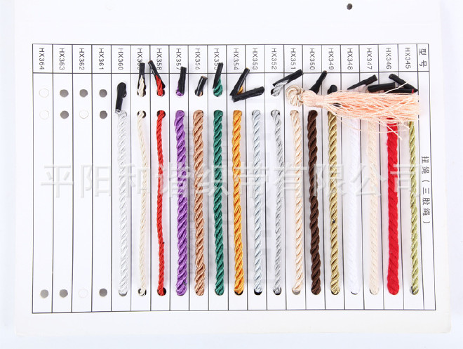 【和谐织带】扭绳厂家批发丝光包芯三股扭绳，手提袋绳子示例图9