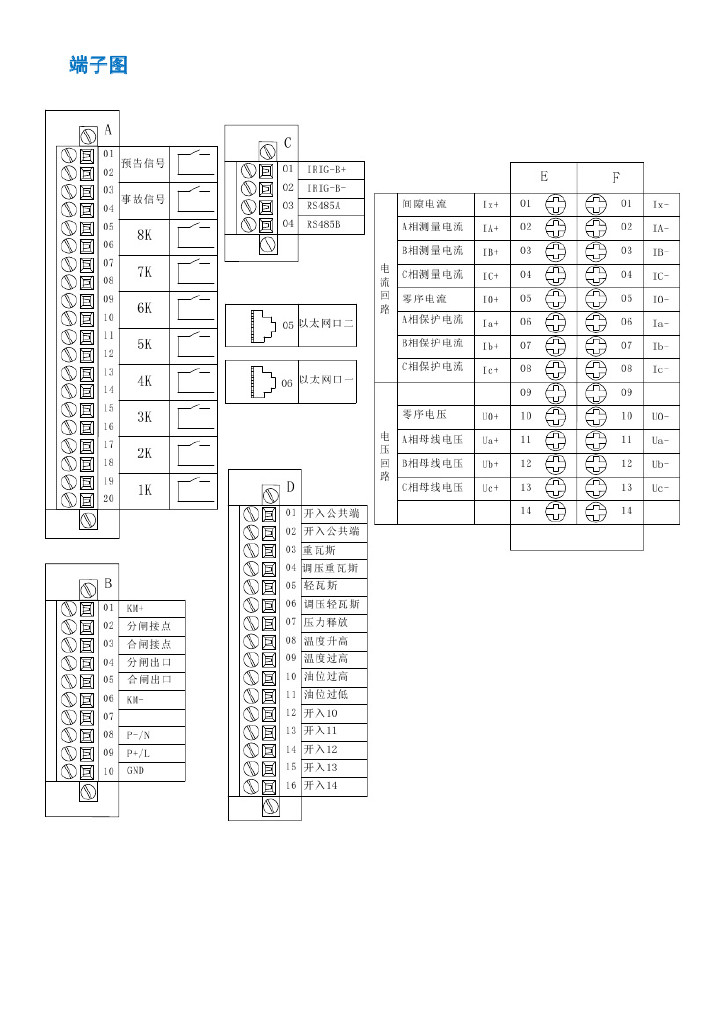 CSW-821B 微机变压器后备保护测控装置 兼容 SEEC-821B 双以太彩示例图2