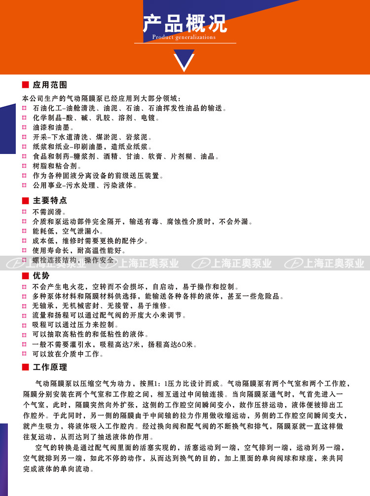 上海QBY5-32Z型铸铁隔膜泵压滤机专用泵船用隔膜泵无油气动隔膜泵示例图14