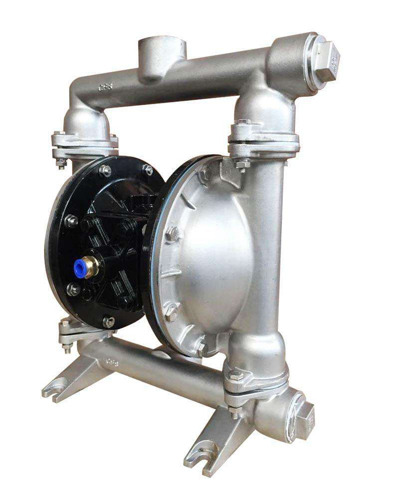 厂家直销QBY-25/40不锈钢隔膜泵304食品级耐腐蚀不锈钢气动隔膜泵示例图4