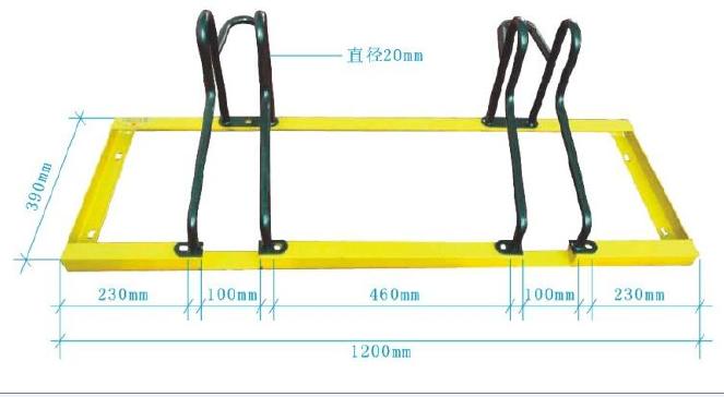 桂丰自行车停车架，美观大方坚实耐用的卡位式车架示例图2