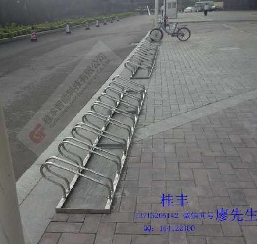 东莞自行车停车架供应，非机动车停放架批发示例图1