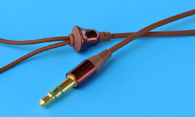 DIY耳机线 棕色长短线耳机线 超软 外观很酷 耳机维修换线可用示例图1