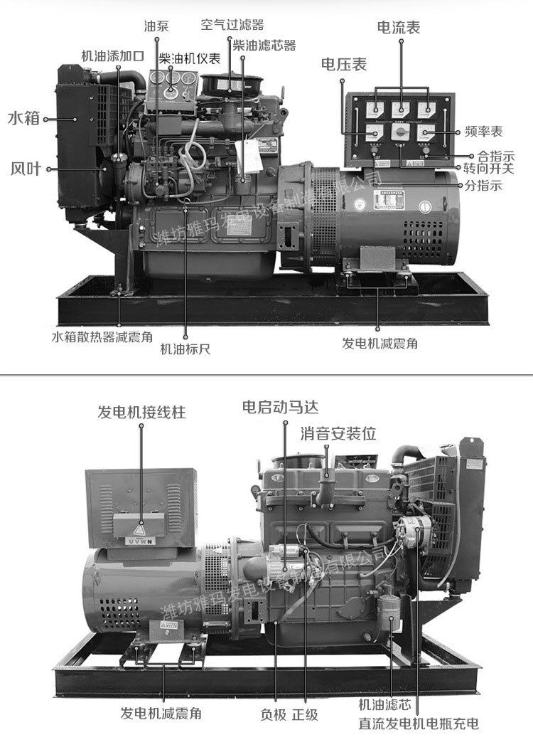 潍柴柴油机国产发电机组 50kw千瓦静音式柴油发电机柴油发电机组示例图3
