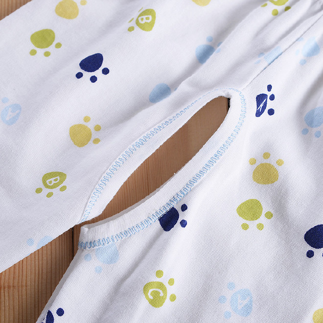新生儿衣服0-3个月 婴儿和尚服纯棉内衣春秋夏系扣长袖睡衣套装示例图22