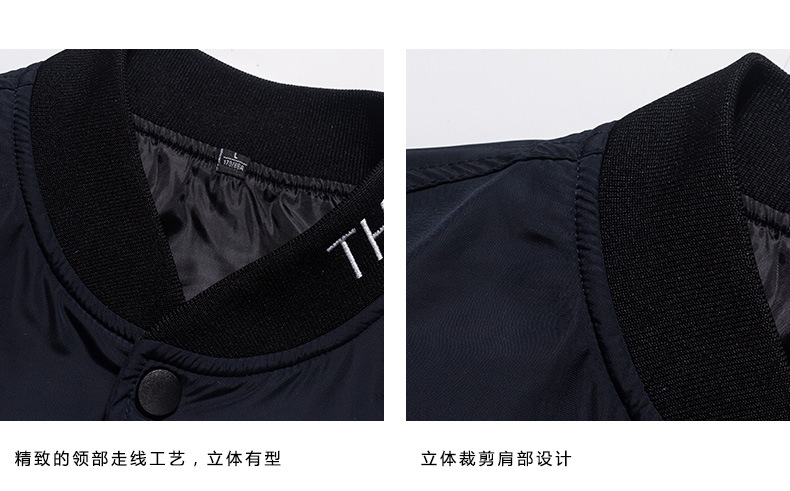 秋季新款男式夹克工厂直销 创意款2017新品立领棒球夹克男装外套示例图18