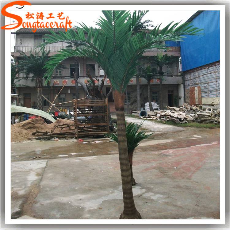 广州假树公司仿真椰子树公司仿真弯杆棕榈树人造大王椰