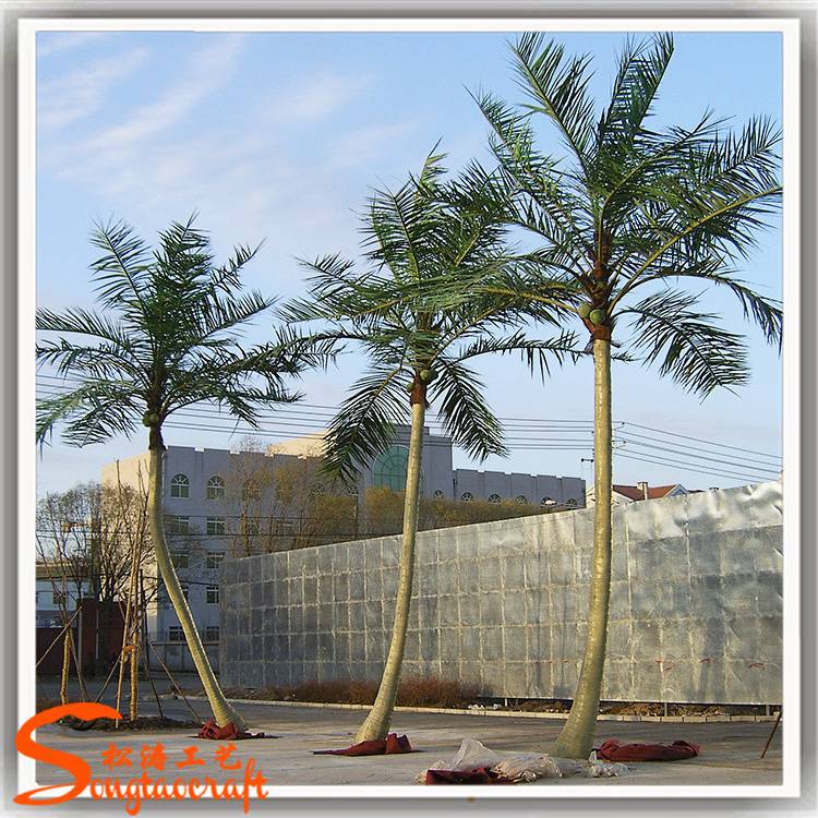 广州假树公司仿真椰子树公司仿真弯杆棕榈树人造大王椰