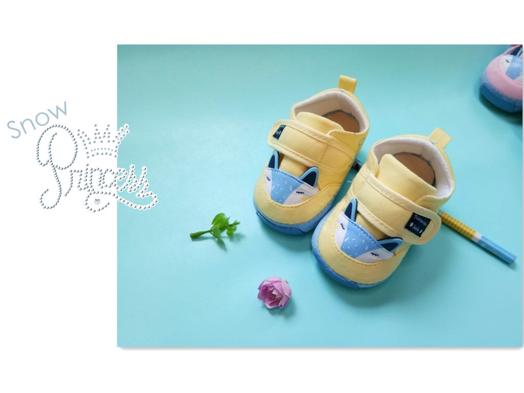 2018新款婴儿秋鞋 魔术贴学步鞋 0-1岁婴儿学步鞋 透气棉布鞋示例图4
