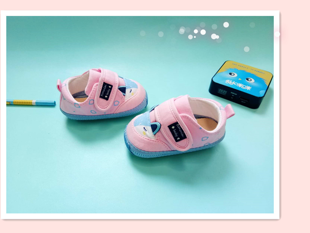 2018新款婴儿秋鞋 魔术贴学步鞋 0-1岁婴儿学步鞋 透气棉布鞋示例图10